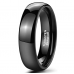 Black Tungsten Dome Wedding Band 5.5 mm